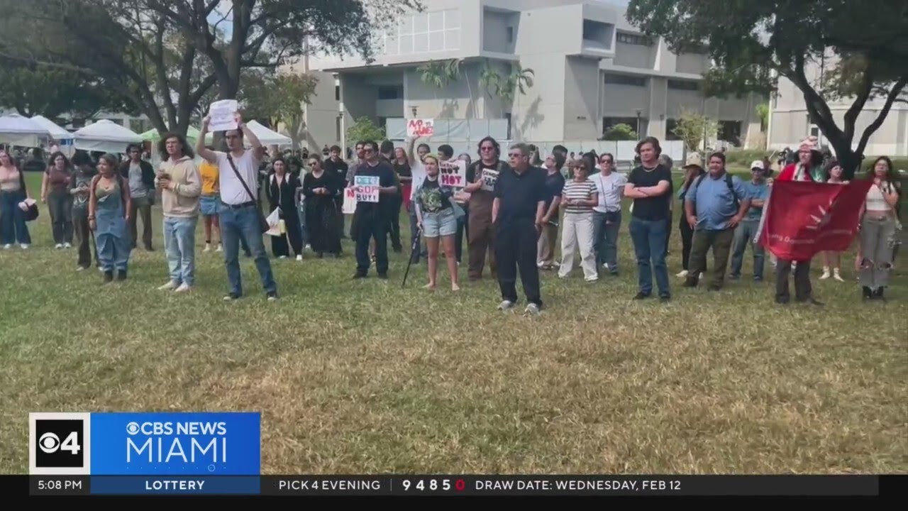 FIU students and staff stage walkout as Lt. Gov. Nunez begins tenure as interim university president