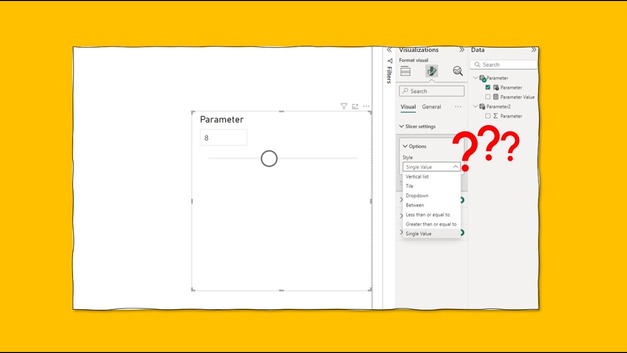 How to add a single value option to a numeric slicer