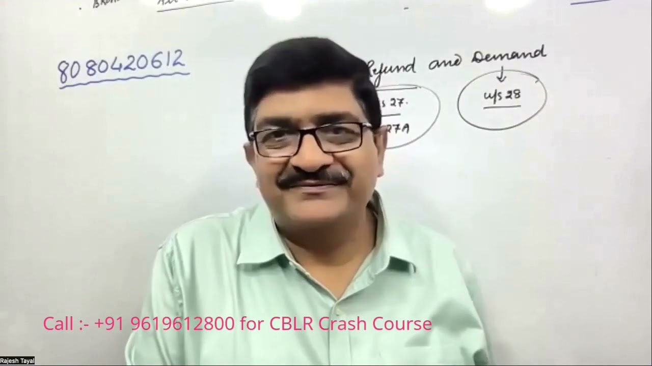 The Customs Act 1962 I Lecture 42 I Section 27 I CBLR Exam