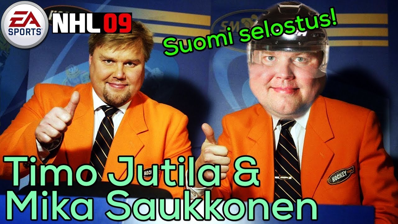 NHL 09 - Timo Jutila ja Mika Saukkonen
