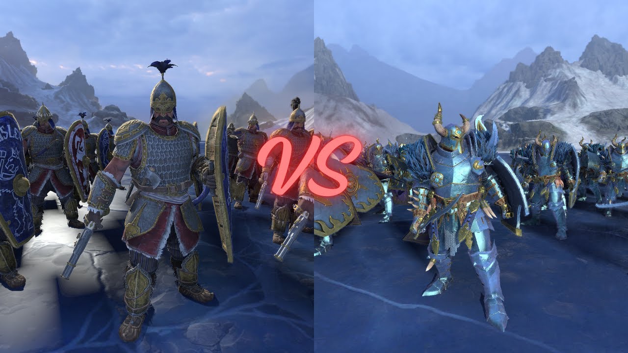 TOTALWAR WARHAMMER 3: ARMOURED KOSSARS VS CHAOS WARRIORS OF TZEENTCH