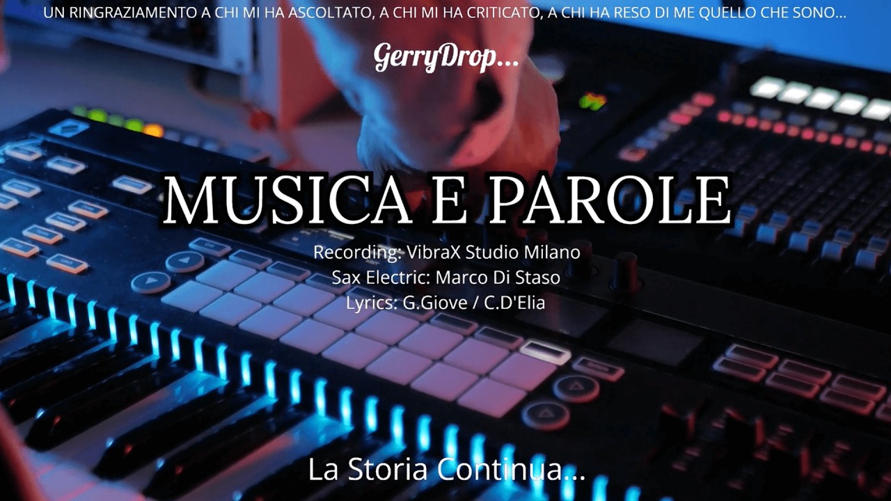 GERRYDROP - Musica e Parole - VISUAL VIDEO (EDM Eurodance Sax Version 2k26) #GerryDrop #VisualVideo