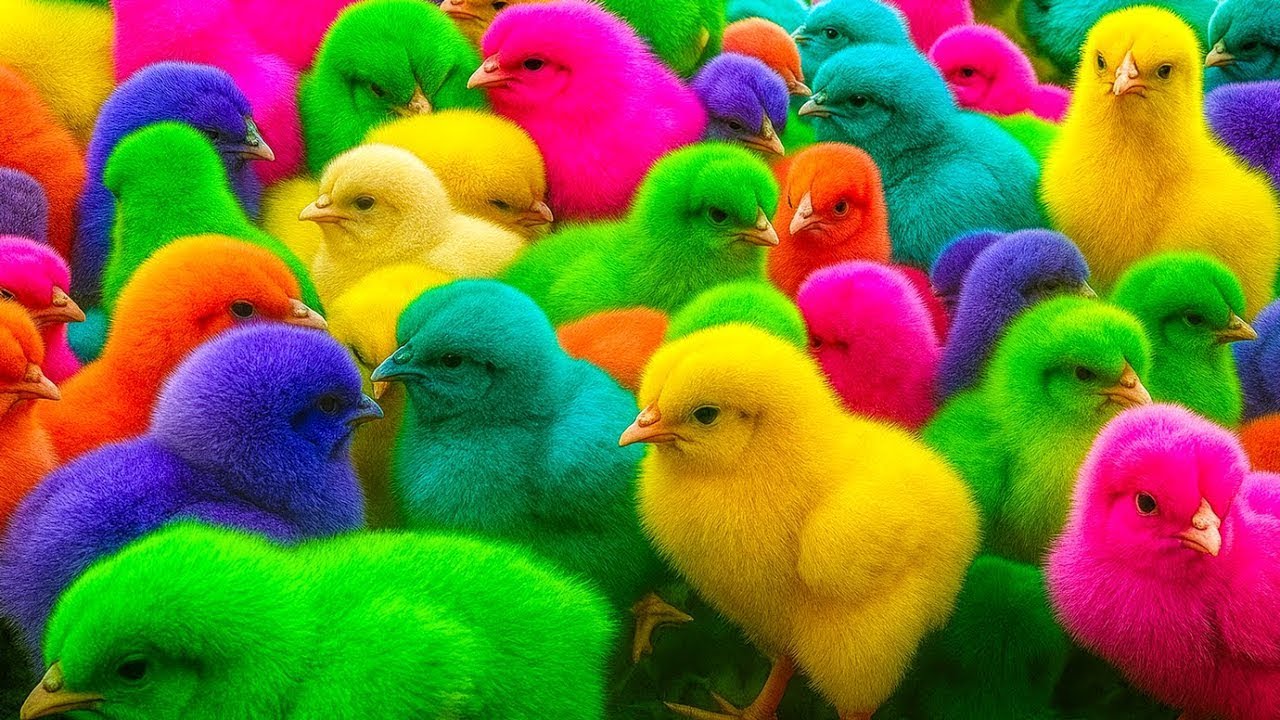 Tangkap Ayam Lucu, ayam warna warni, ayam rainbow, kelinci lucu, bebek lucu, ikan koi, Hewan Lucu