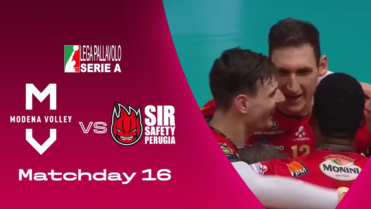 Modena vs Perugia | Highlights | SuperLega | Matchday 16