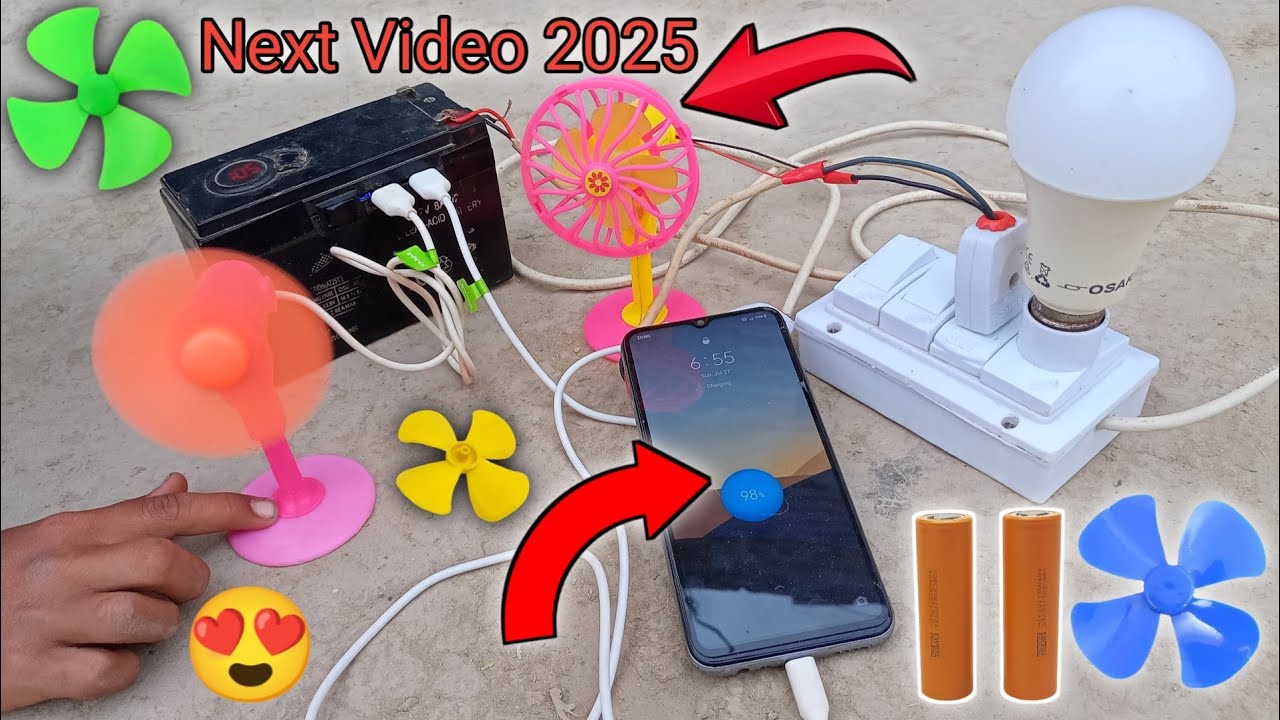 How To Make Amazing Mini Electric Fan To Mini Electric Board With Lithium Battery