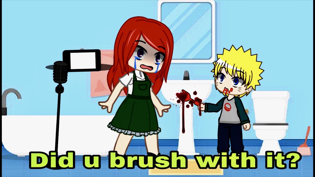 Toothbrush meme || Naruto & Kushina || Gacha club