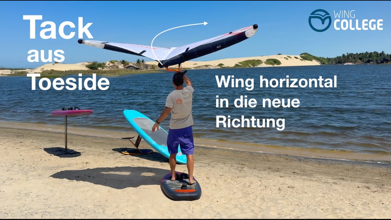 Wingcollege I Wingfoil Tack aus Toeside lernen I Tipps & Tricks I VDWS Lehrteam