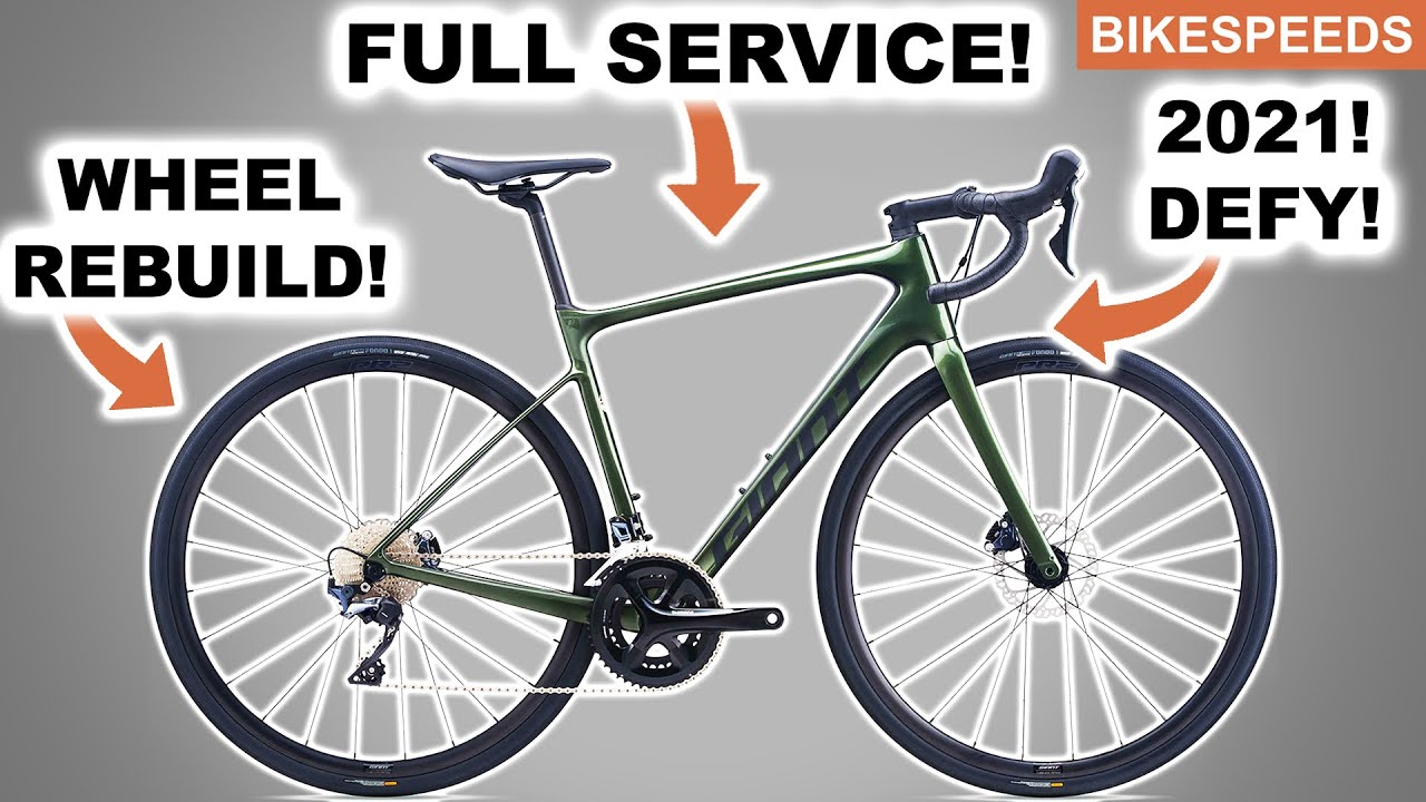 Giant Defy Rebuild & Hub Service! Road Bike Rescue!