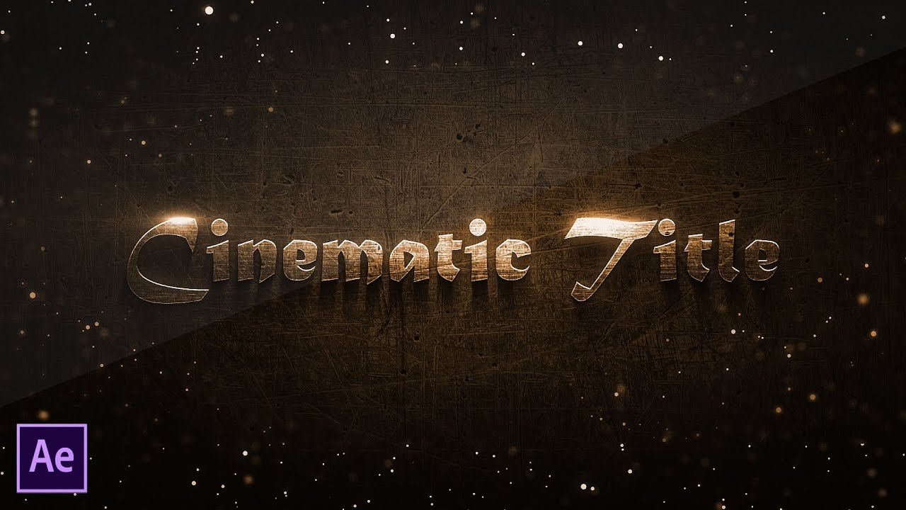 ► Cool Looking Cinematic Film Title 2018 | Adobe After Effects
