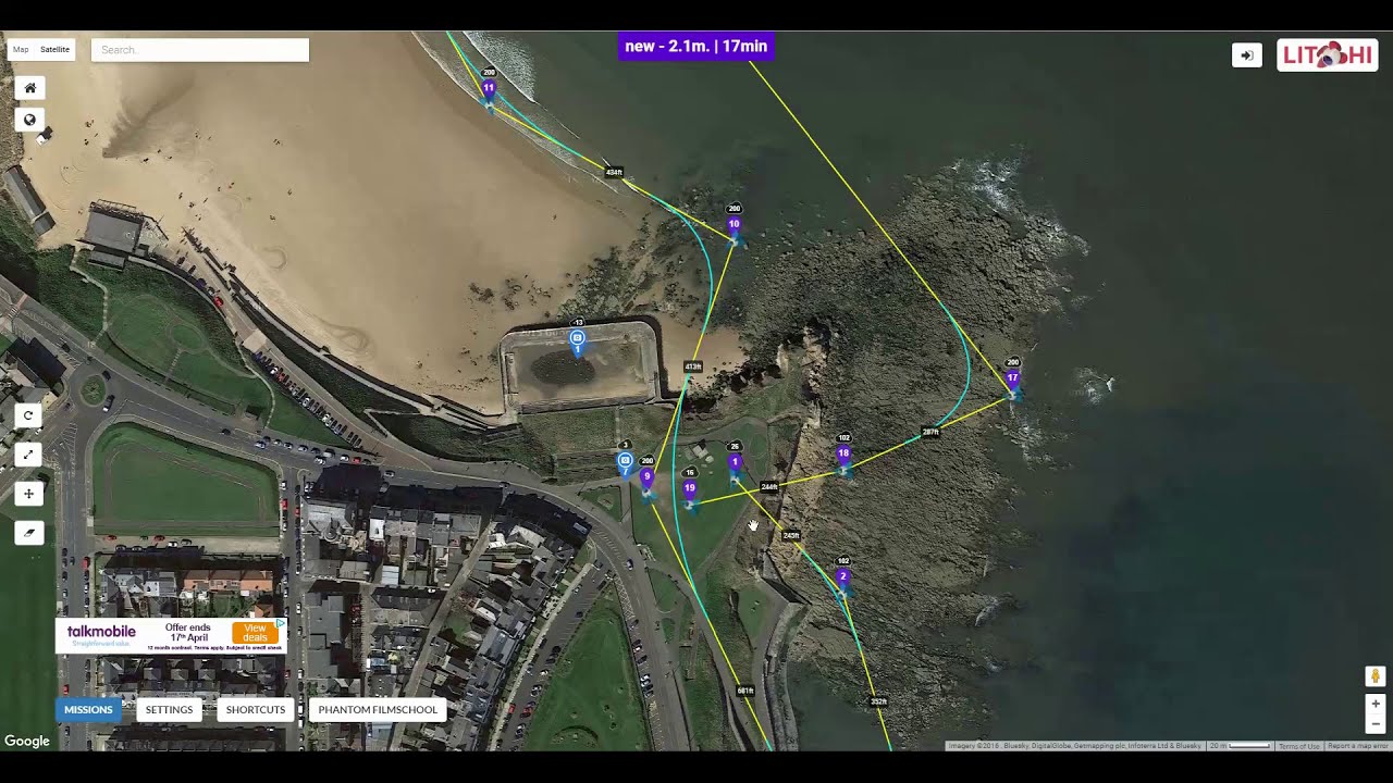Beginners Tutorial dji phantom -  Litchi Hub on computer to Flight