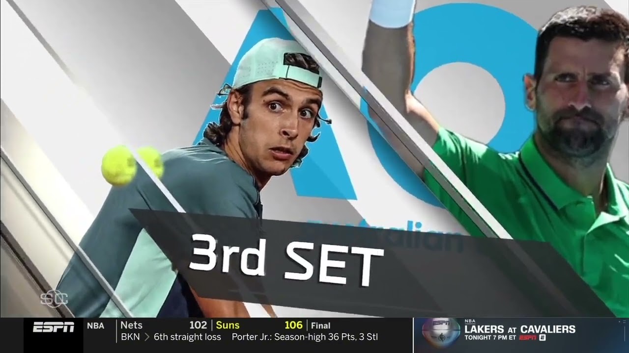 💔 INJURY SHOCKS AUSTRALIAN OPEN: Lorenzo Musetti Retires Against Novak Djokovic (QF Highlights)