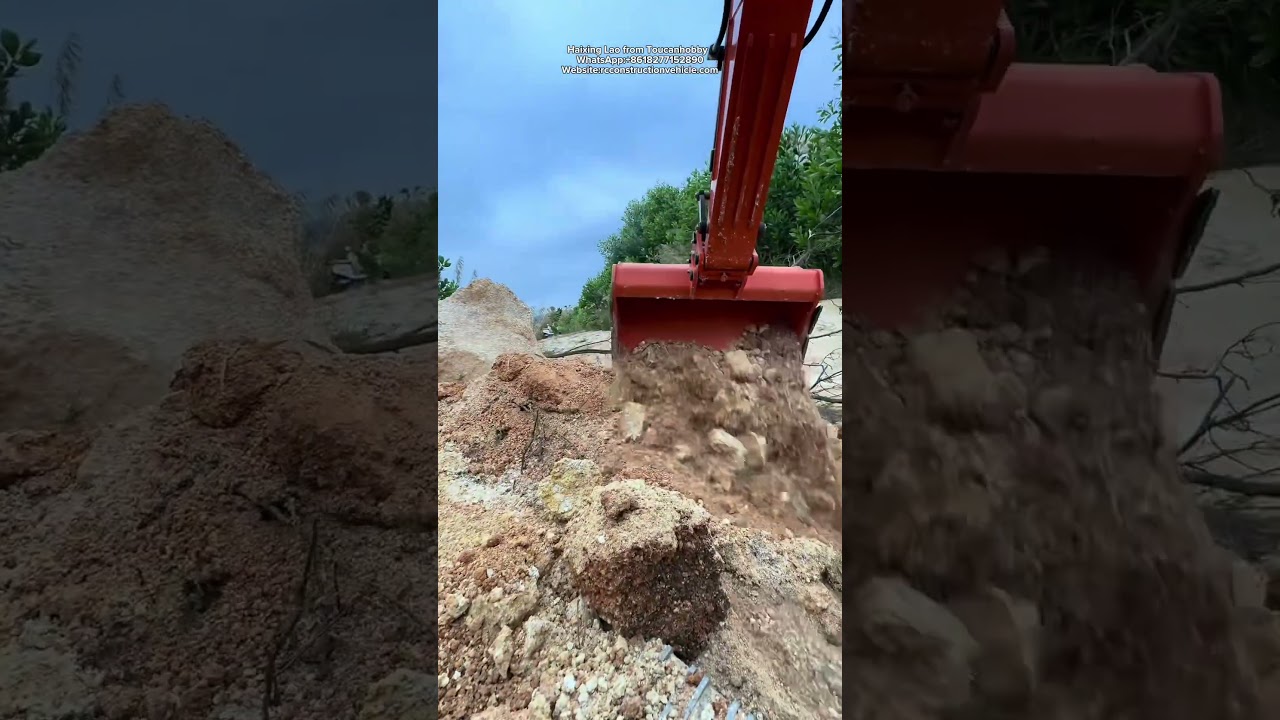 Why is this 150KG metal 1/8 385CF hydraulic RC excavator so popular?