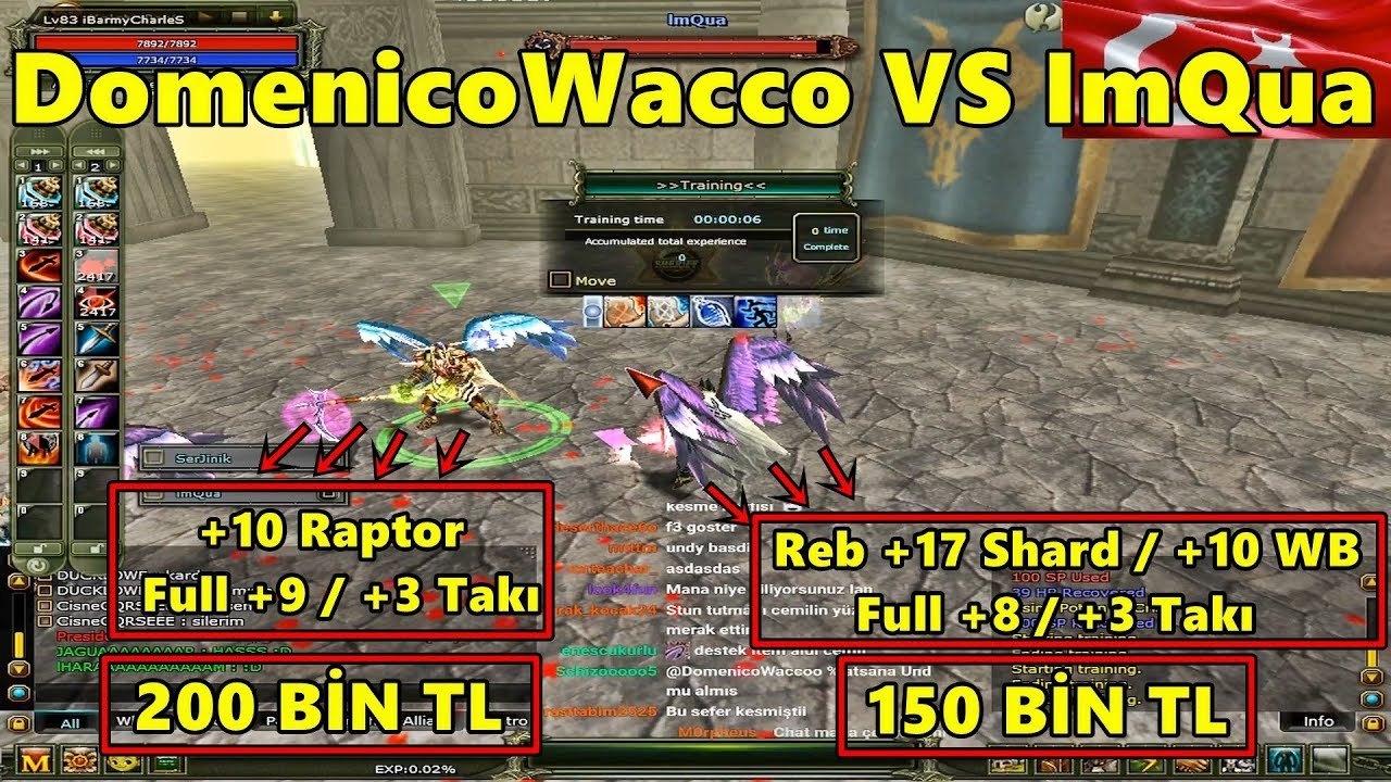 DomenicoWacco VS ImQua | Server'in En Sağlam +10 Raptor'lu Warrior'una Karşı! | Knight Online