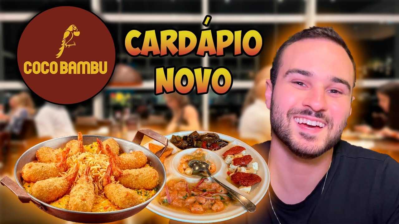 PROVANDO O CARDAPIO NOVO DO COCO BAMBU | FESTIVAL JANGADEIRO