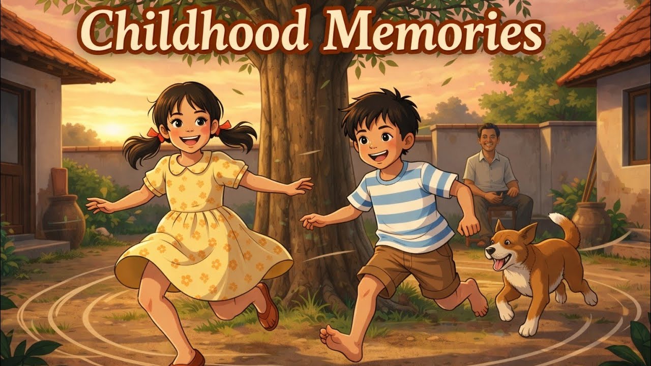 A Day in 1990s India 🇮🇳 | Heartwarming Simple Life | Ghibli Animation