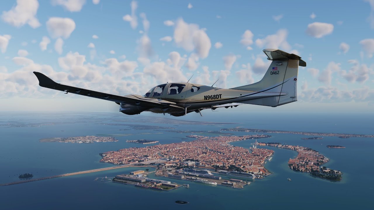 [X-Plane 12] Beautiful approach to Venice Airport | DA62