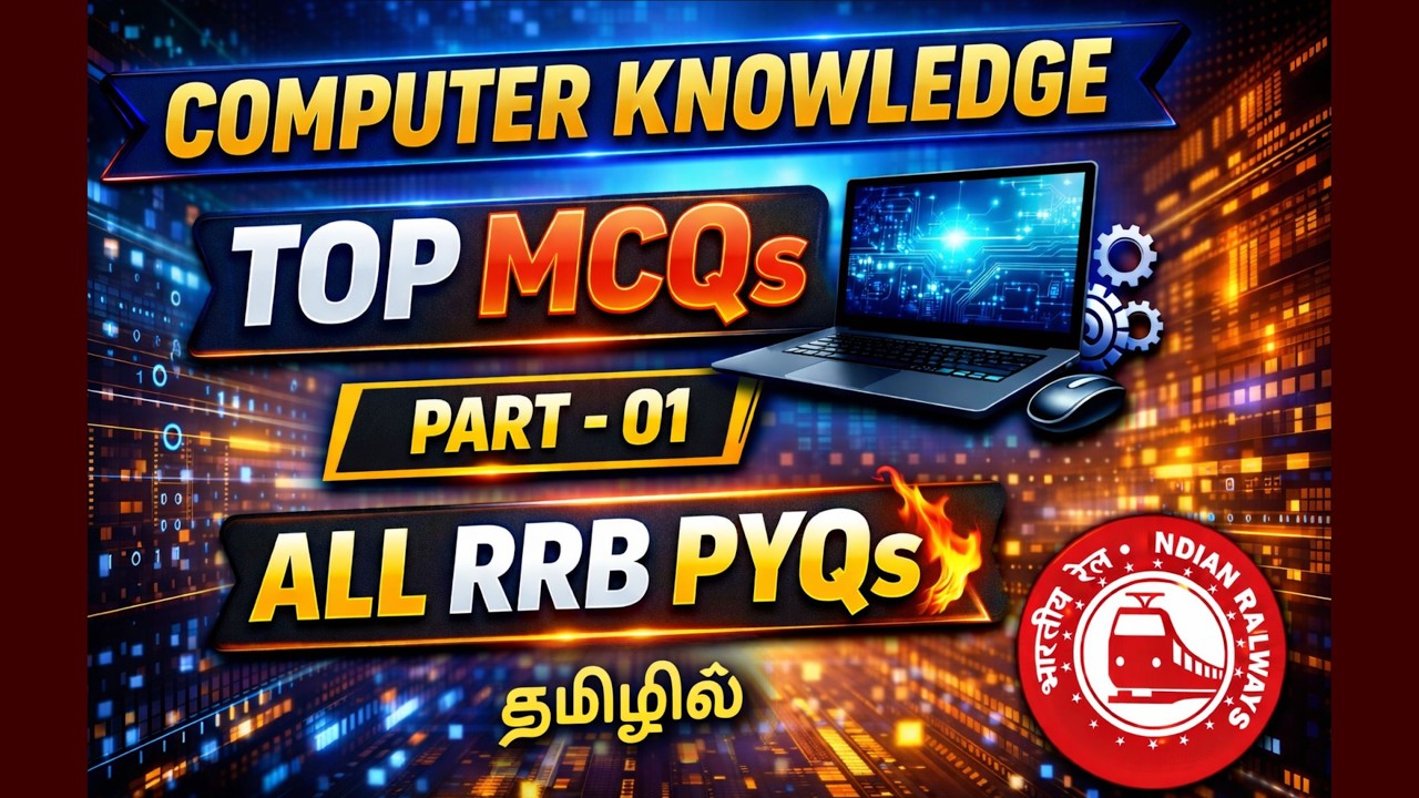 COMPUTER KNOWLEDGE Top MCQs | Part 01 | All RRB PYQs Covered 💻🔥