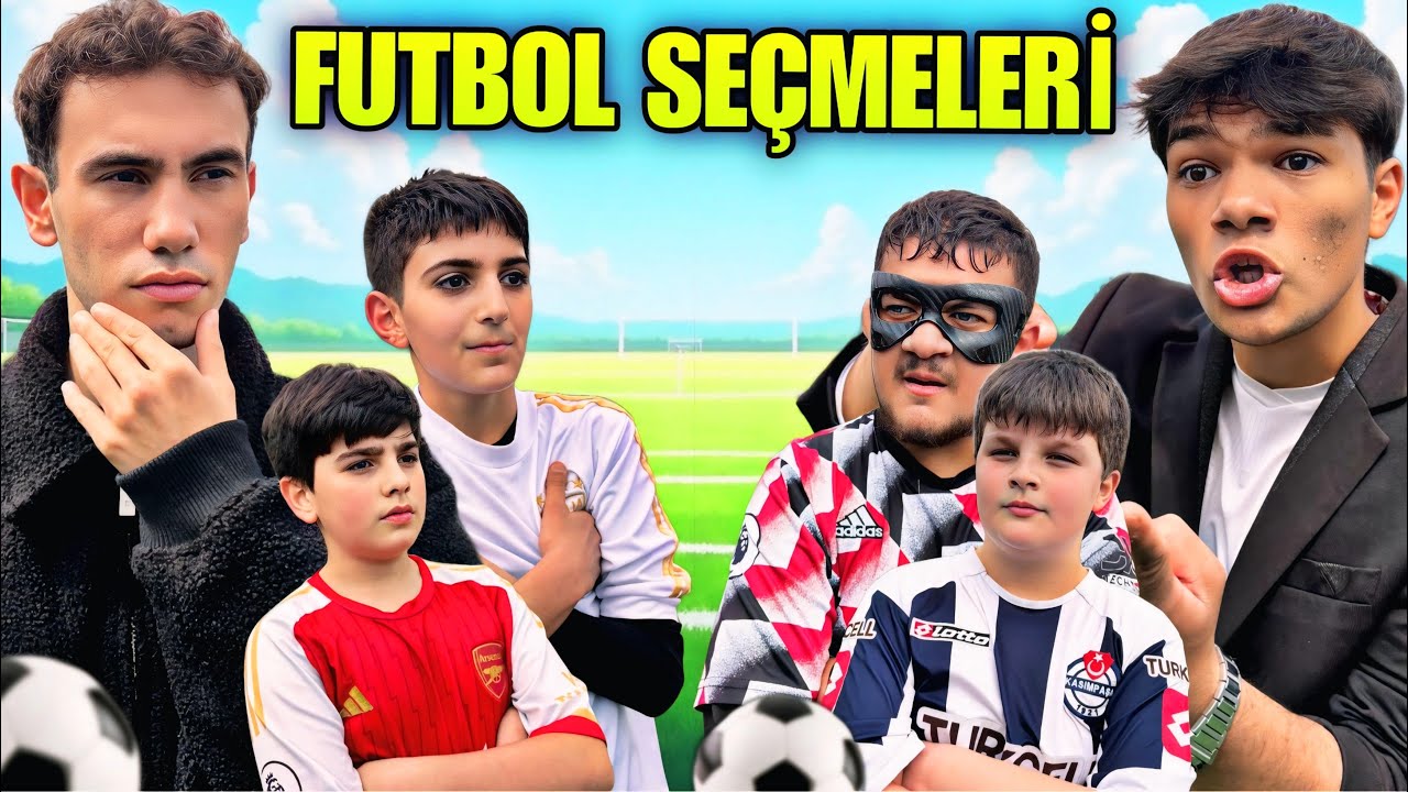 MAHALLEDE FUTBOL SEÇMELERİ YAPTIK!  - Antrenör olduk! W/ @BurakBulut10
