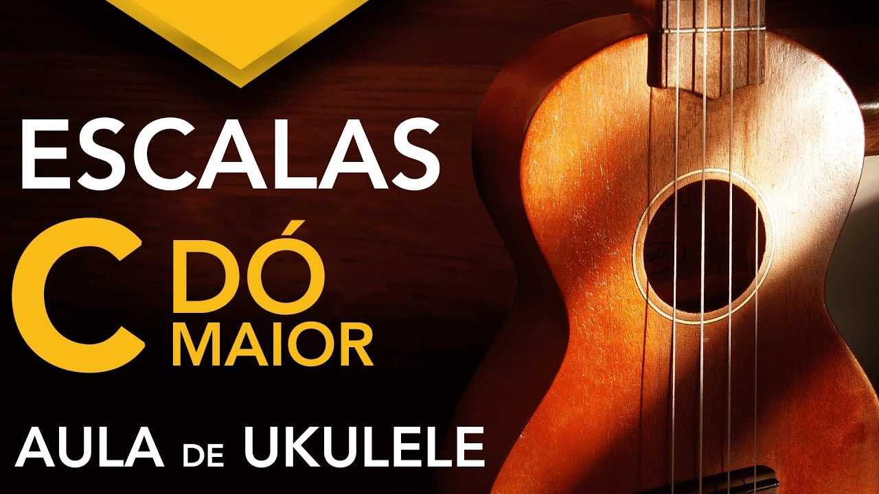 ESCALA DE DÓ MAIOR (C) no Ukulele | Aula e Exercício