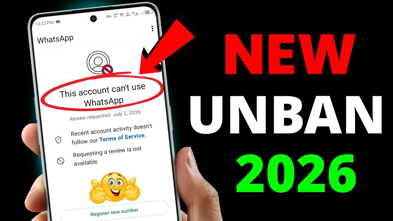WhatsApp Ban New Solution 2026 ✅|| This account can't use WhatsApp Problem New Solution 2026