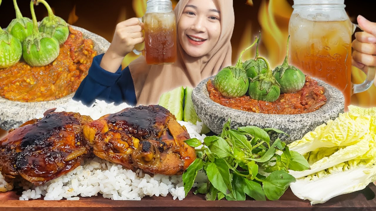 #70 REQUEST BUKA PUASA MAKAN AYAM BAKAR 🍗 SAMBEL TERASI 🌶 LALAPAN MENTAH 🥬