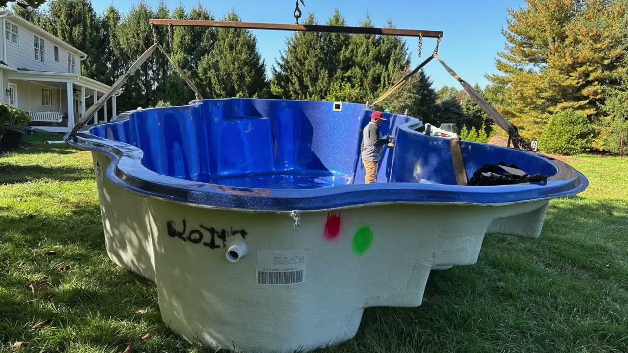 Latham Coronado Fiberglass Pool Installation - Phase 1 Time Lapse