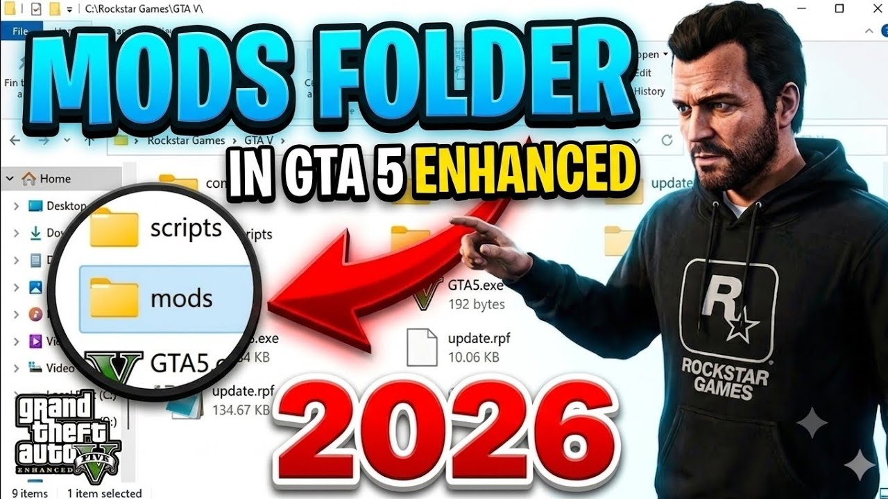 How to Create Mods Folder in GTA 5 Enhanced | Mods Folder in Enhanced | Mods Folder GTA 5 Enhanced