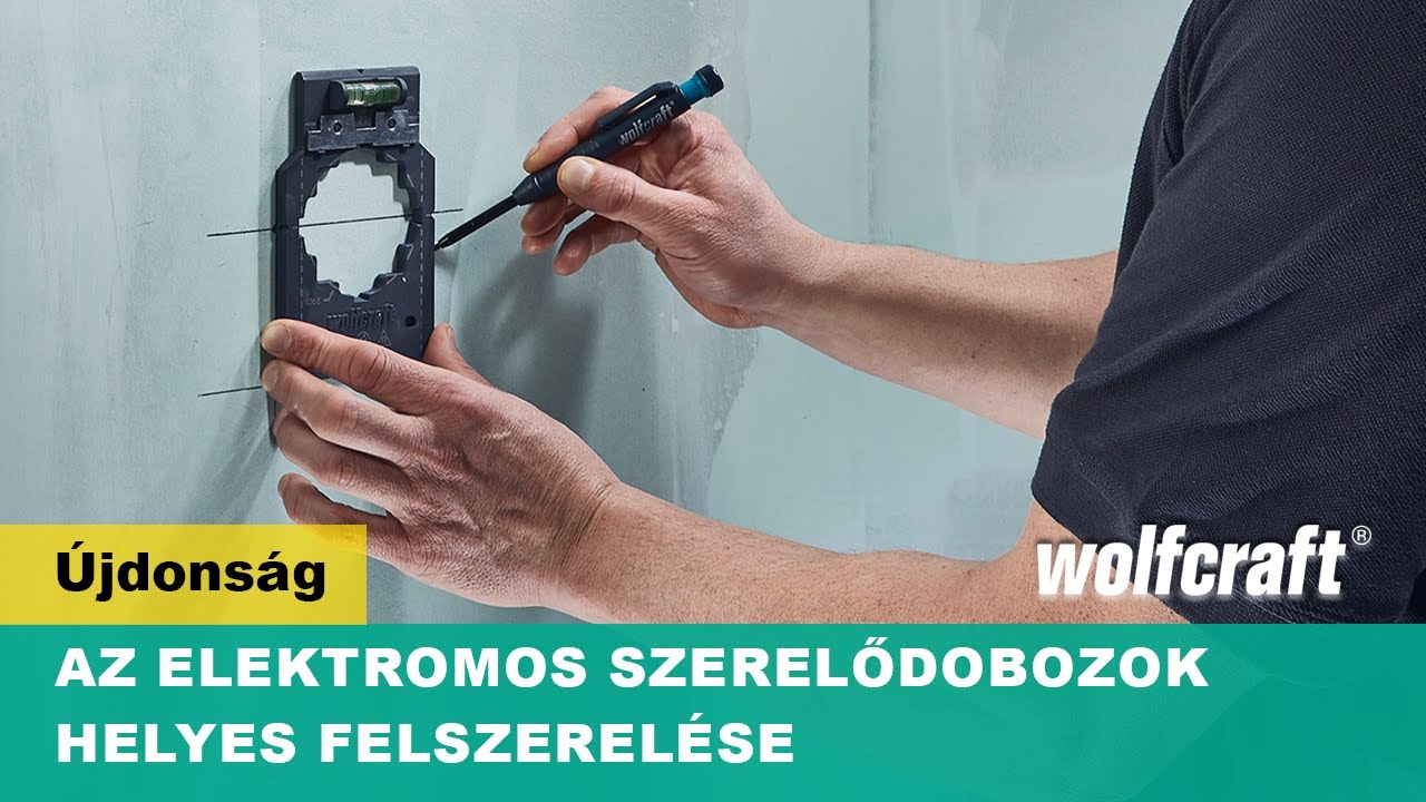Jelölő- és igazítósablon a dugaszolóaljzat- és kapcsolóbetétek gyors | wolfcraft