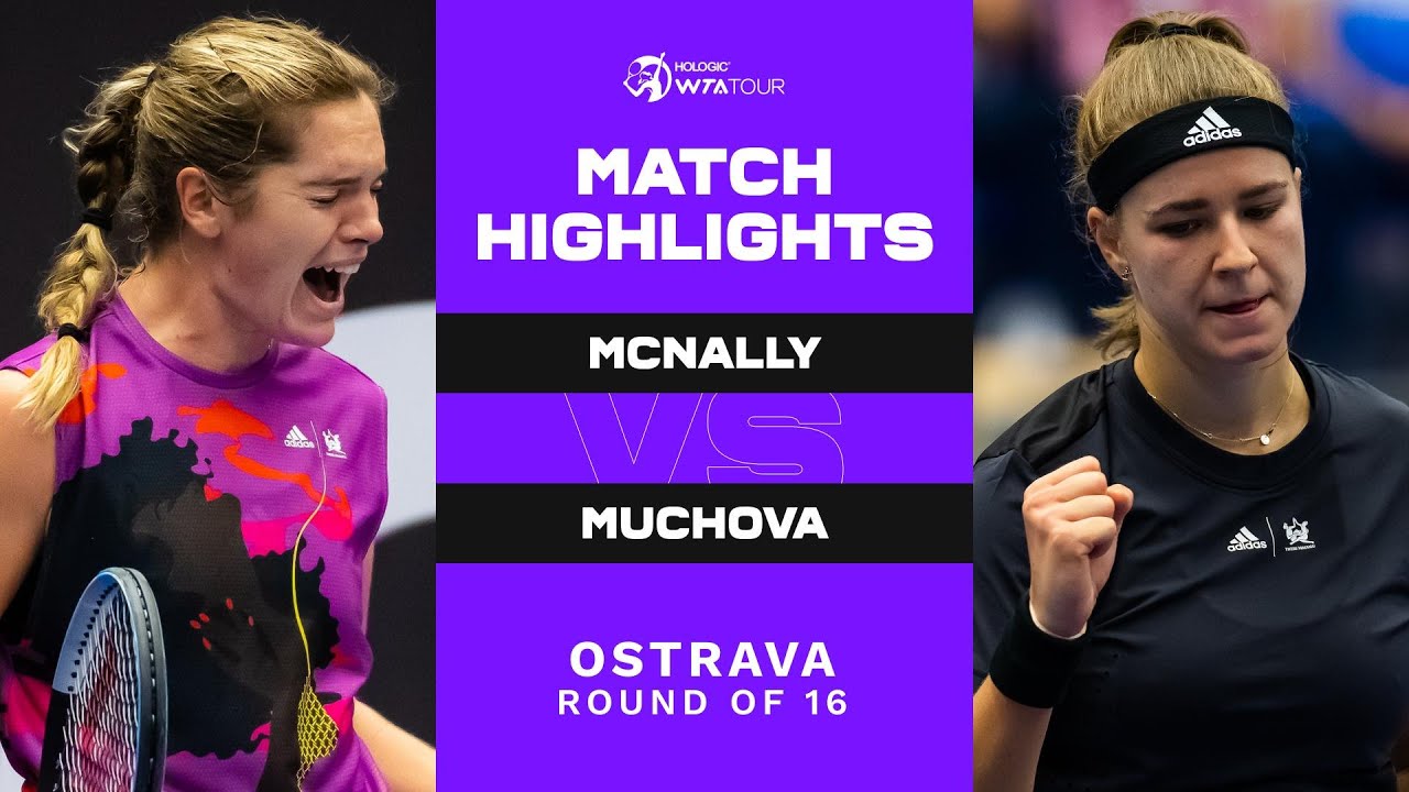Caty McNally vs. Karolina Muchova | 2022 Ostrava Round of 16 | WTA Match Highlights