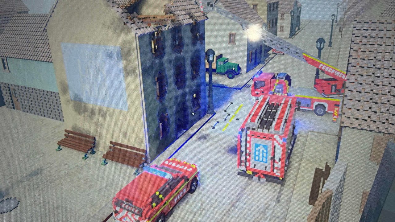 Teardown. Firefighters put out house fire.