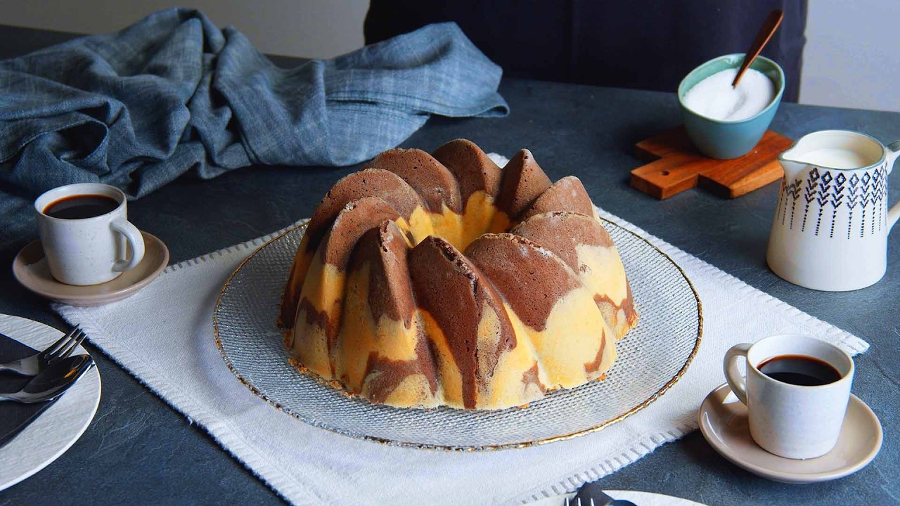 Marble Bundt Cake With A Raspberry Cream Cheese Core: The Perfect Simple Cake Recipe!