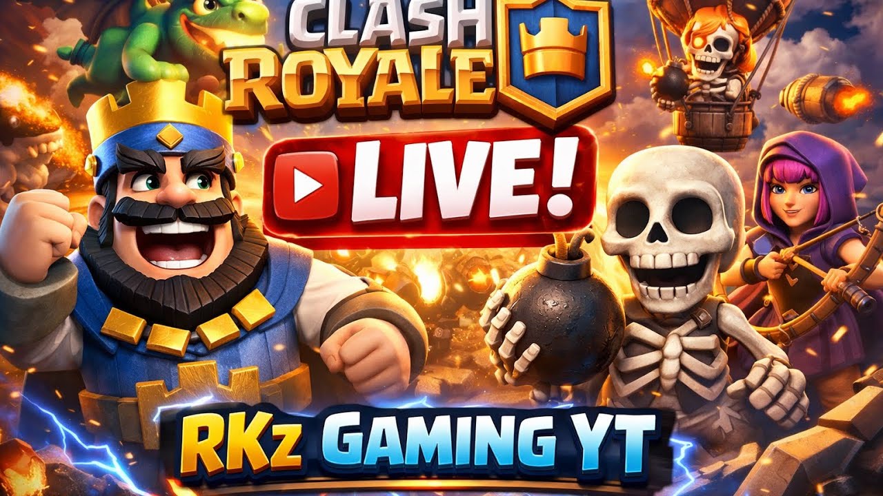 CLASH ROYALE  WITH RKZ GAMING YT #shortslive #ytshorts #clashroyale