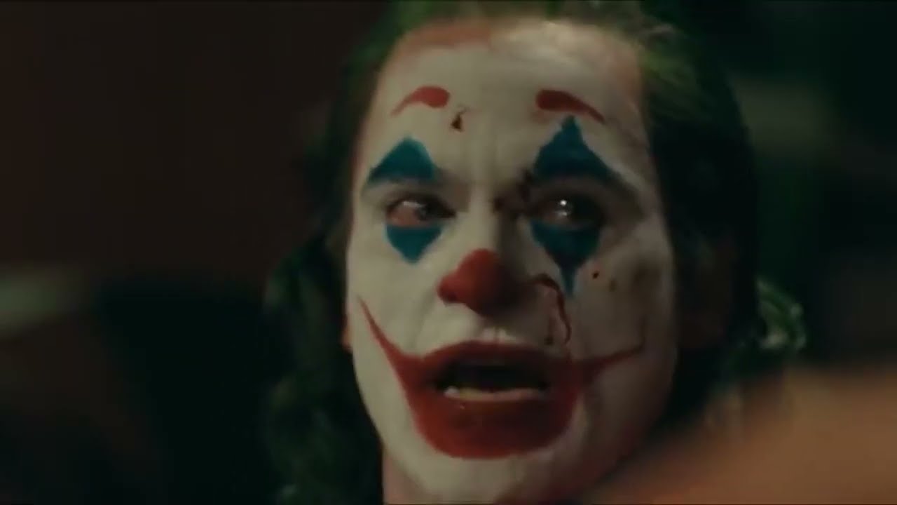 The joker talk show scene but with The Dark knight Joker theme