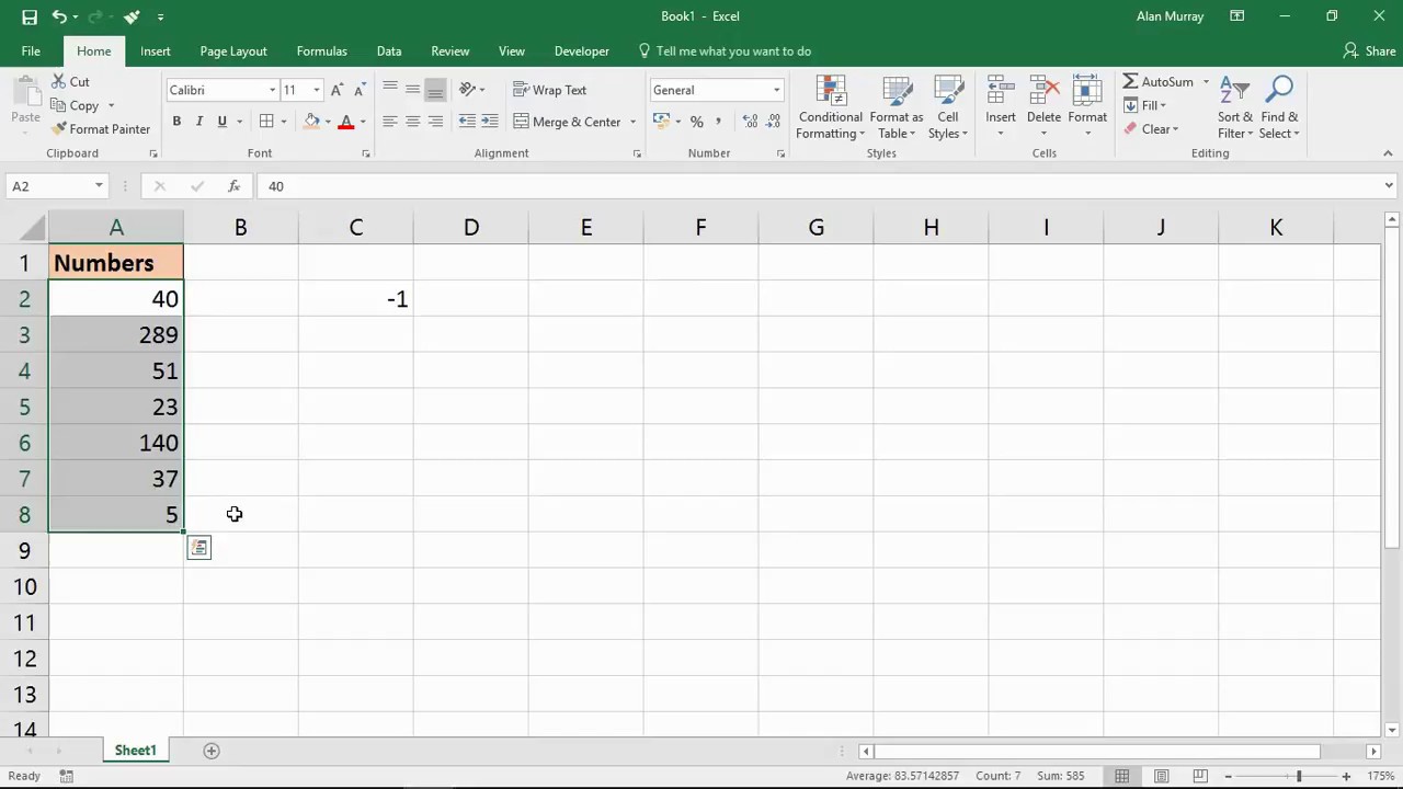 Совет Excel: сделайте число отрицательным — преобразуйте положительное число в отрицательное