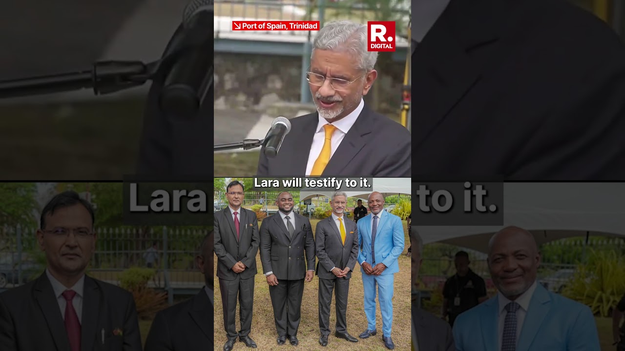 S Jaishankar&rsquo;s Fanboy Moment with Brian Lara in Trinidad