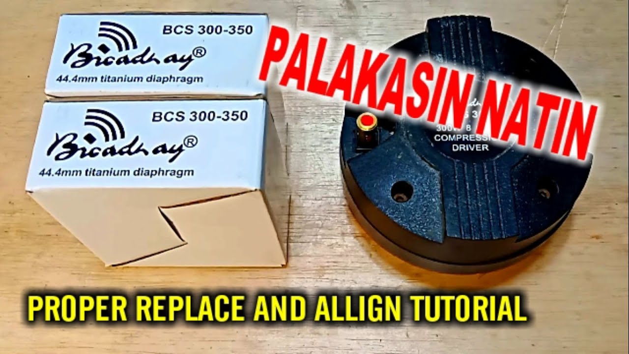 GAWIN MO ito para Mapalakas ang Tweeter mo,Tamang pag allign at pagpalit ng voice coil ng tweeter