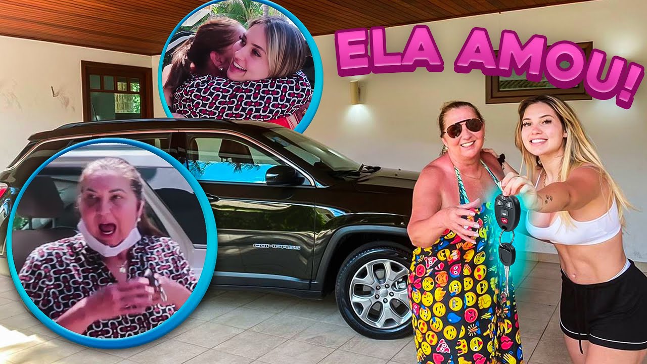 FILMEI A REAÇÃO DA MINHA MÃE RECEBENDO O CARRO NOVO E MEU PAI CHOROU!!