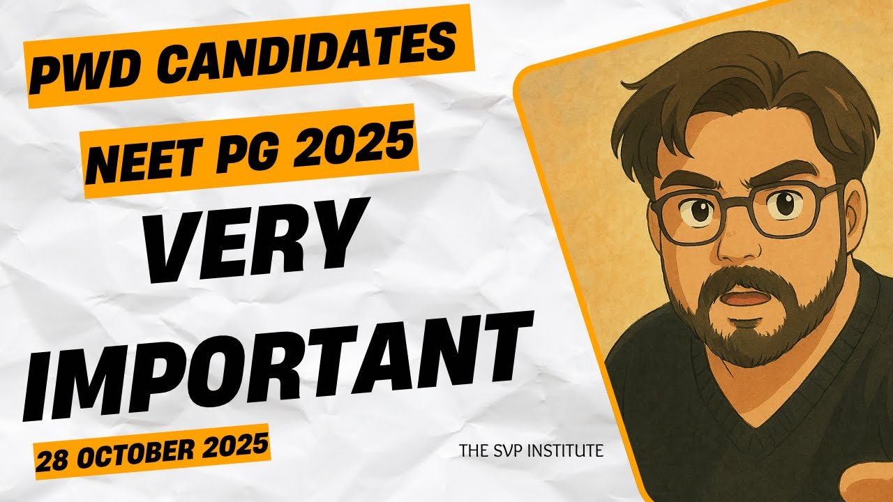 PwD Candidates Neet PG 2025 Disability Certificate Verification Answers To All Questions SVP #PwBD