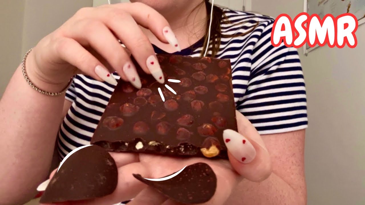 ASMR Chocolate | Aggressive Tap, Scratch and Eating | Cracking and Snapping Chocolate | No Talking