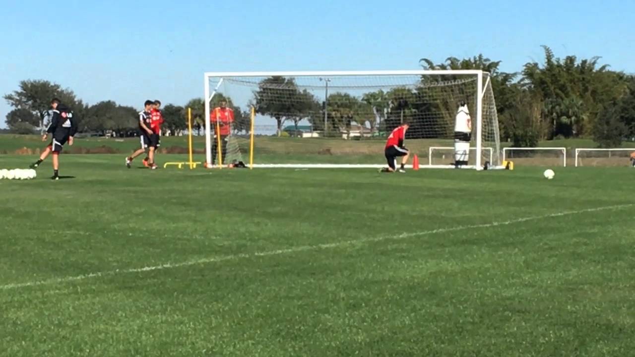 Bayer Leverkusen goalkeeper training, Orlando, 1/11/16
