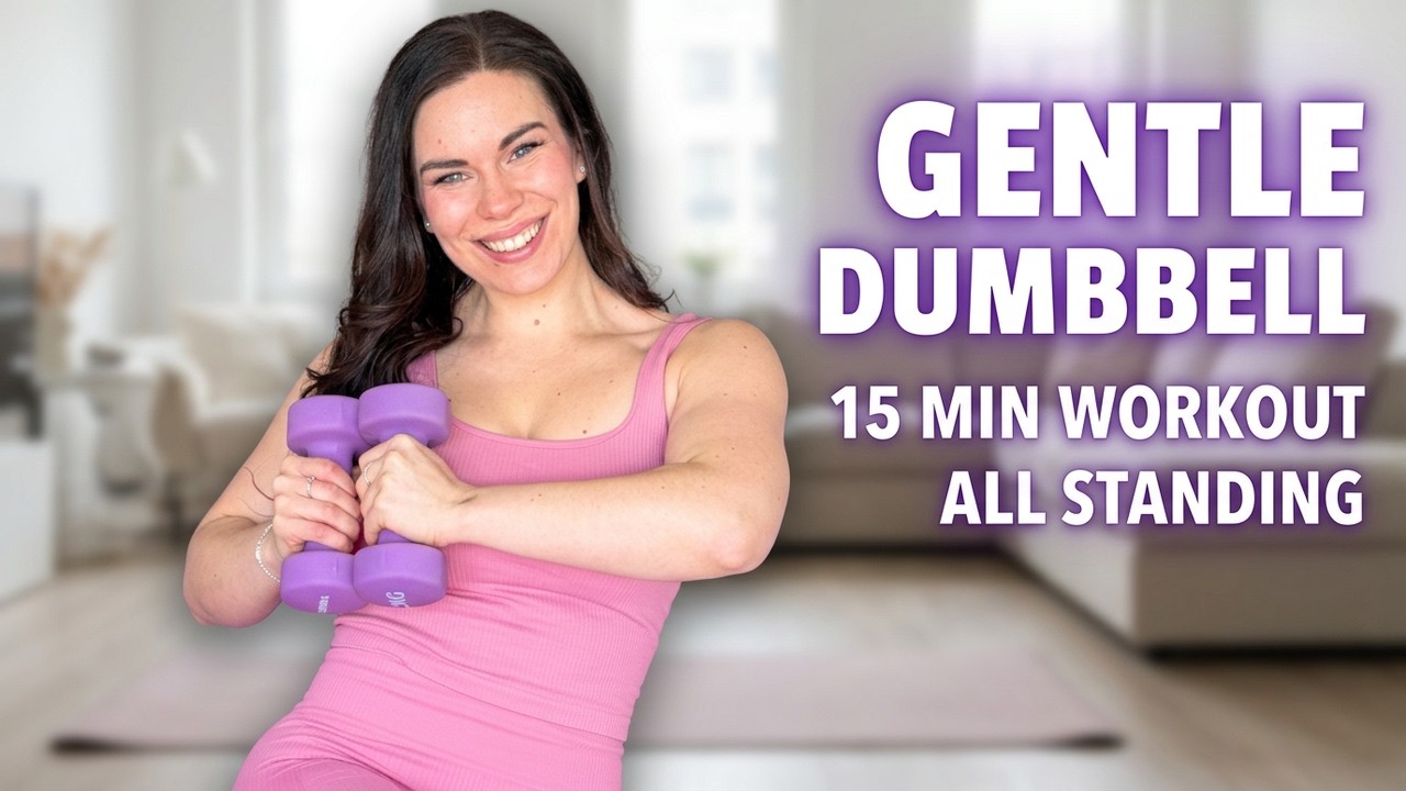 Low Energy? Still Build Strength | 15 Min Gentle Full Body Dumbbell Workout