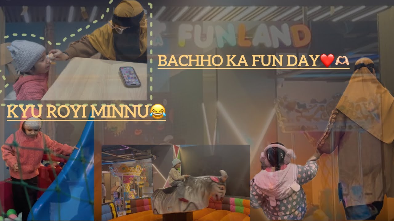 Bachho ka fun day✌🏻Minnu ki anokhi zidd🤭 Mami ke mazedar qisse😂