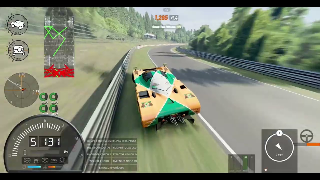 como hacer el salto de —nürburgring— en beamng (usar mazda 787b mod en la descripcion)