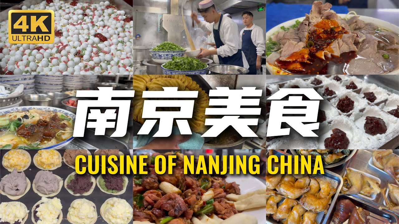 南京｜鹽水鴨｜鍋貼｜赤豆元宵｜台灣車輪餅｜烏飯糰｜梅花糕｜藕餅｜雞蛋漢堡｜茶糕｜大肉包子｜蒸兒糕｜松子燒賣｜碳水天堂｜#中國美食 #小吃 #南京 #街头美食