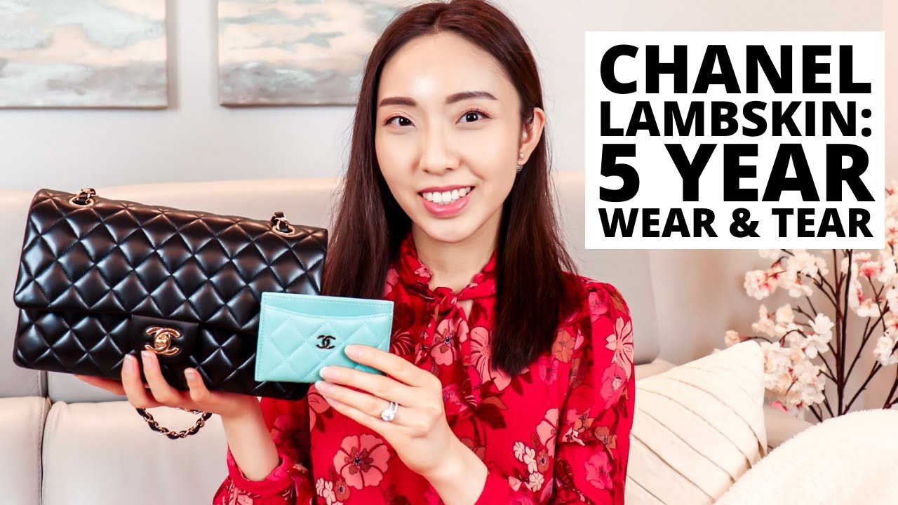 CHANEL LAMBSKIN: 5 YEAR WEAR AND TEAR | How Often I Use It & How I Store It | Is it Worth Buying?