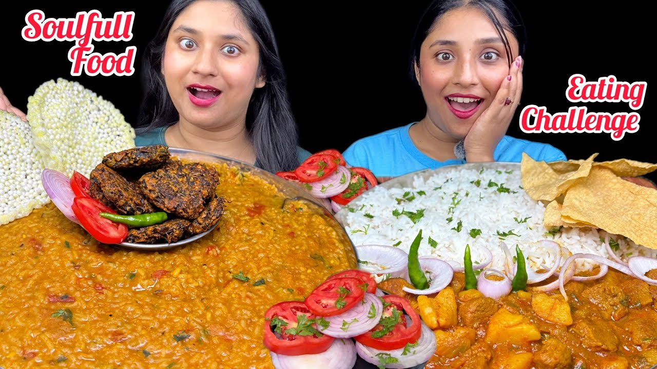 Душевная еда 🍛 Челлендж по поеданию: кичри с пакодой и рисом с острым соевым карри | Кулинарное шоу