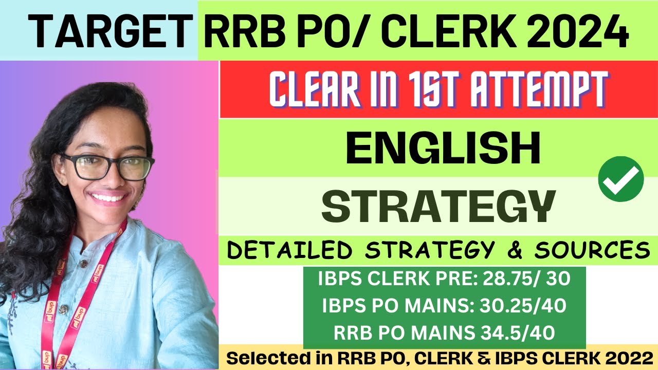 ENGLISH Strategy For BANK EXAMS 2024 | RBI | IBPS PO | IBPS CLERK | RRB PO & CLERK #ibps #ibpspo