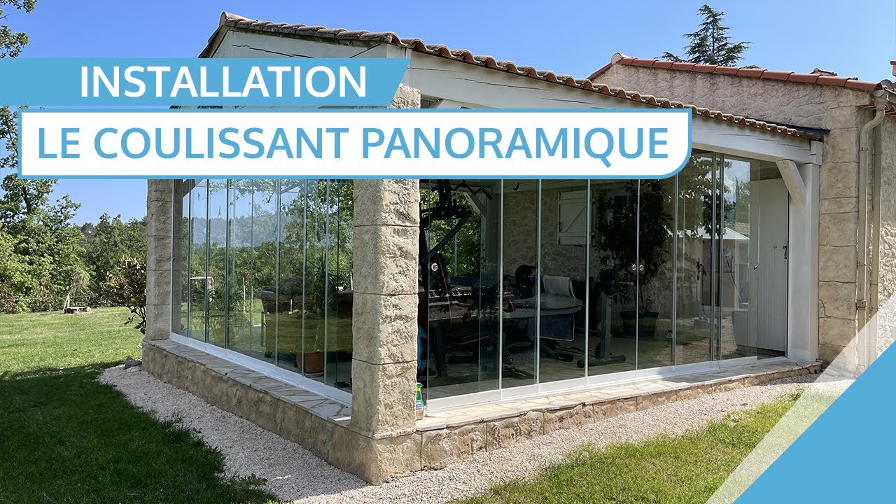 Fermer une terrasse couverte avec le Coulissant Panoramique