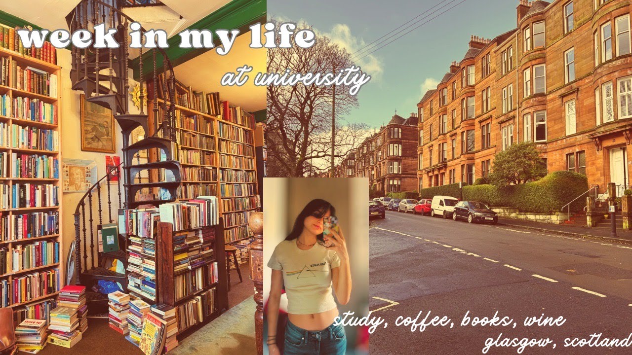 week in my life at university | uofg, productive, coffee, books, clubs ☕️📚🍷