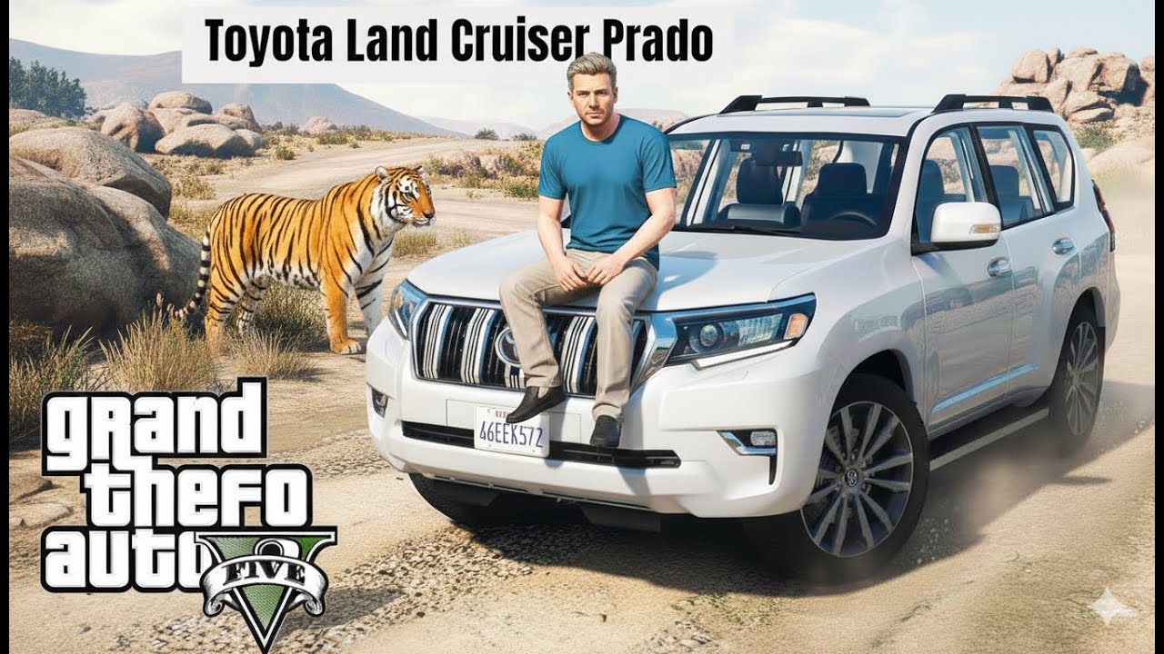 MICHAEL TESTING TOYOTA PRADO WITH LOGITECH G29 STEERING WHEEL [GTA V GAMEPLAY]